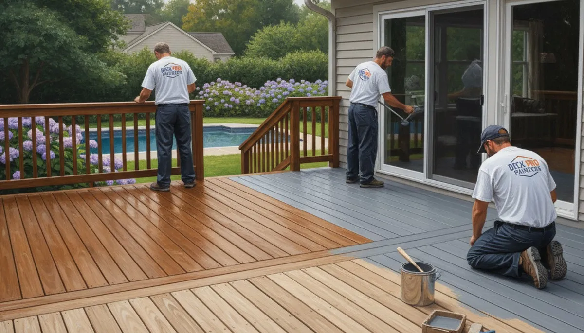 Deck painting services in Buffalo, NY for durable, weather-resistant outdoor wood protection