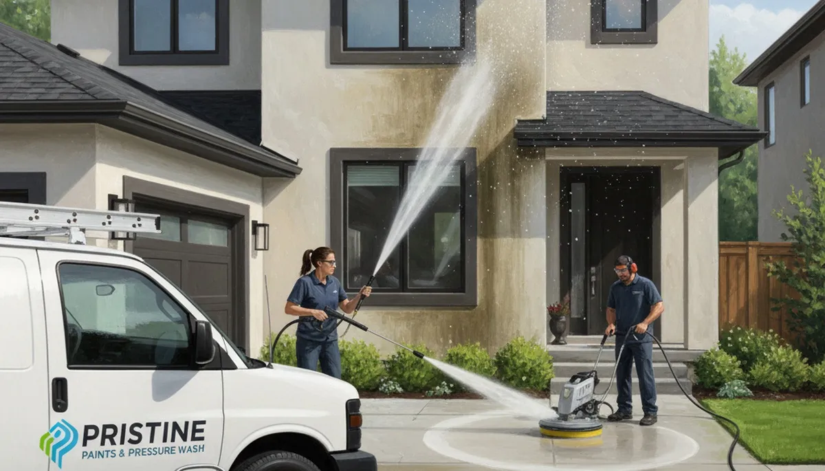 Buffalo, NY pressure cleaning for exterior surfaces by Buffalo Paint Pros